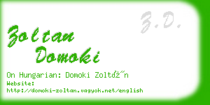 zoltan domoki business card